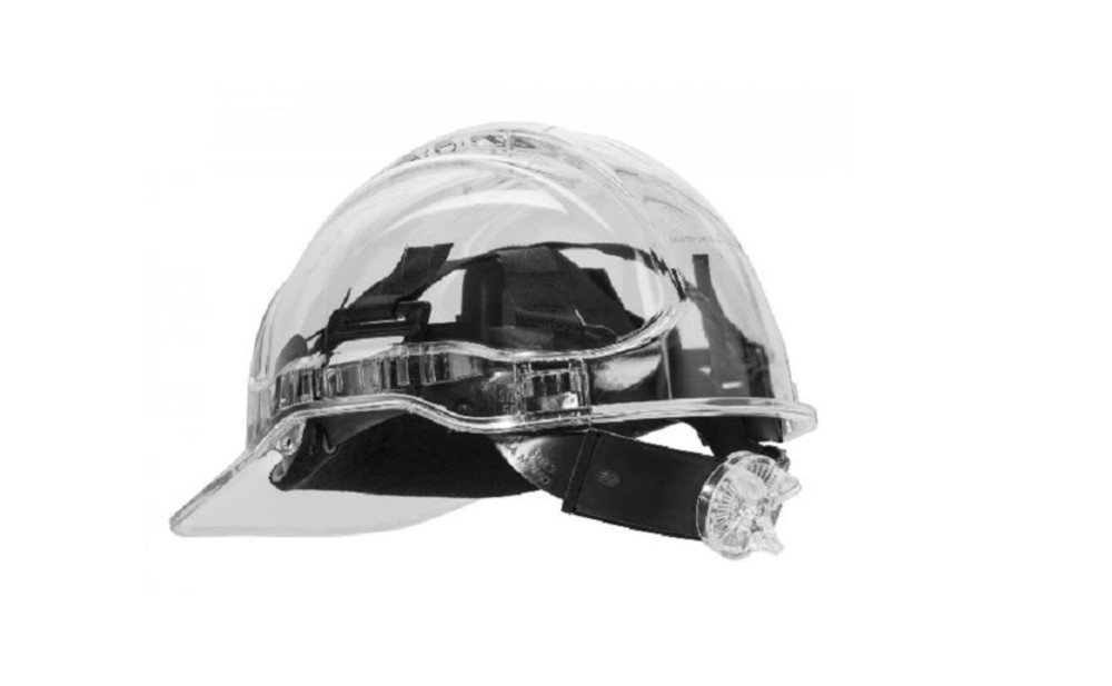 Portwest Peak View Ratchet Vented Hard Hat – Clear - Ascmtools