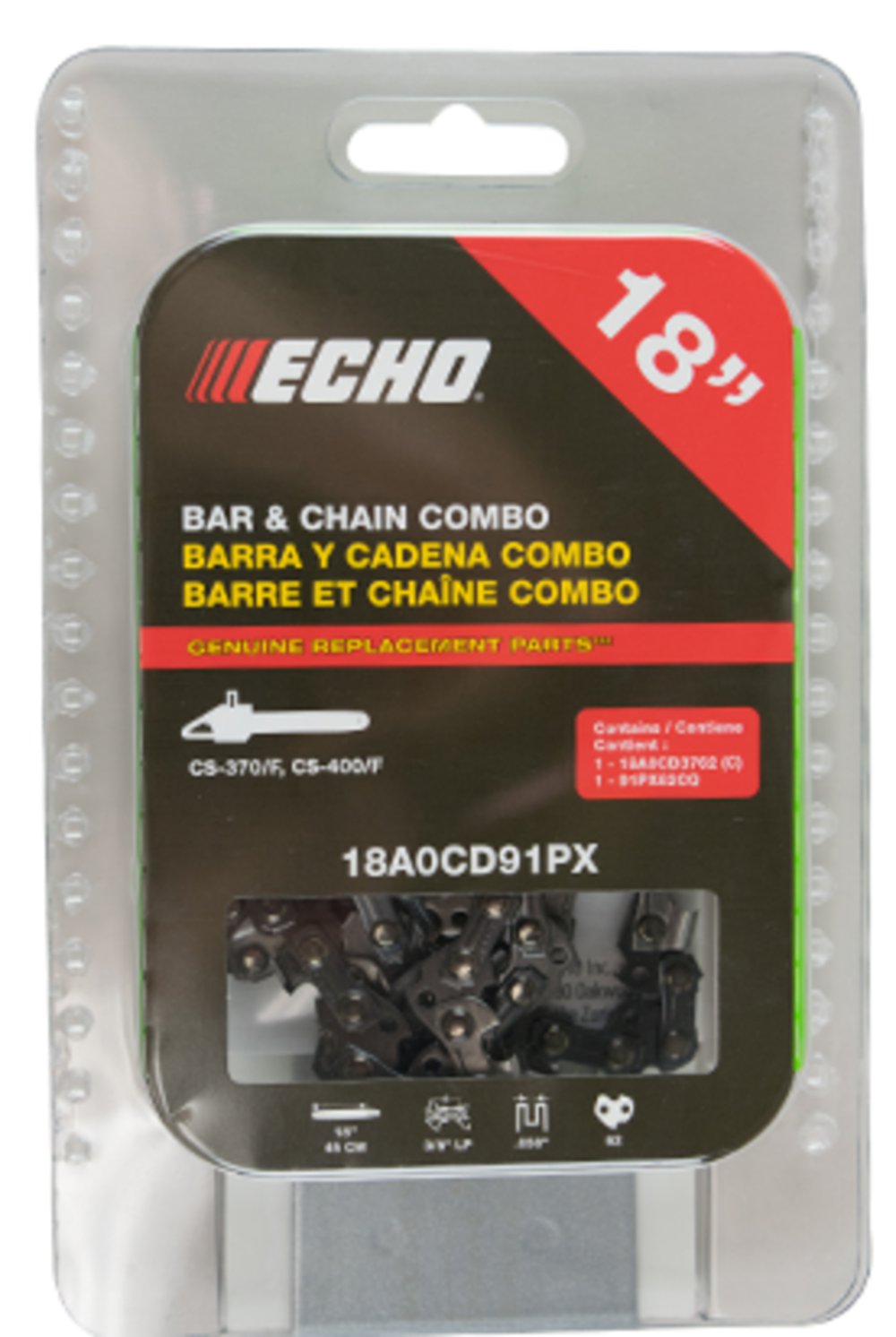 Echo Bar and Chain Combo Pack 18″ - Ascmtools