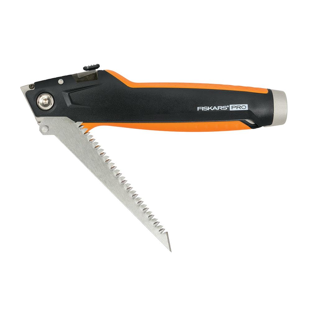 Fiskars Pro Drywaller’s Utility Knife with Integrated Jab Saw - Ascmtools
