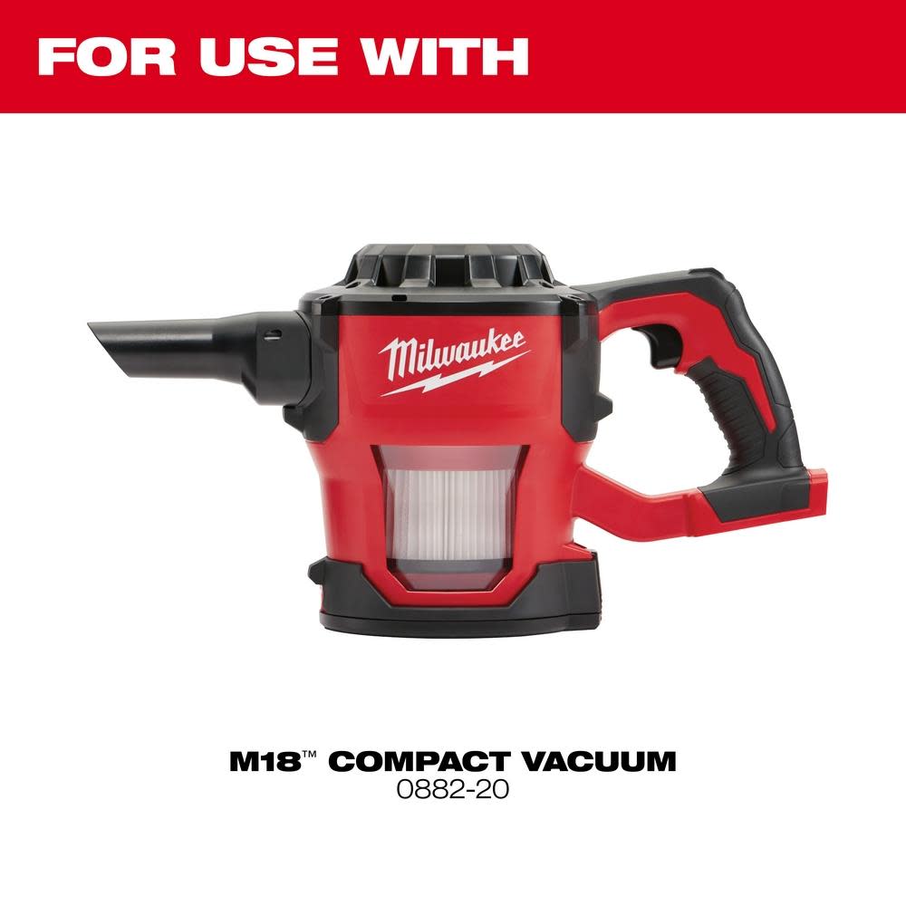 Milwaukee HEPA Dry Filter Kit (2-Pack) – M18 Compact Vacuum - Ascmtools