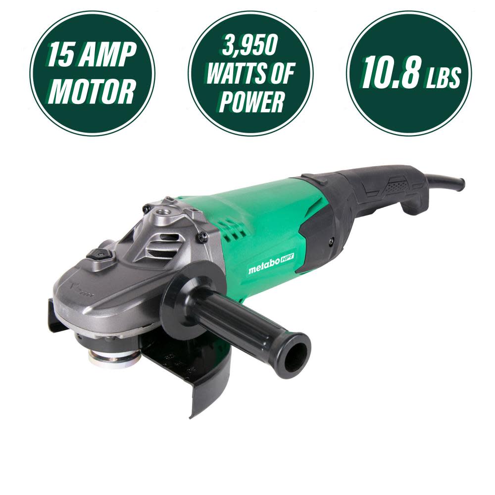 Metabo HPT 7 Inch Angle Grinder 15 AMP - Ascmtools