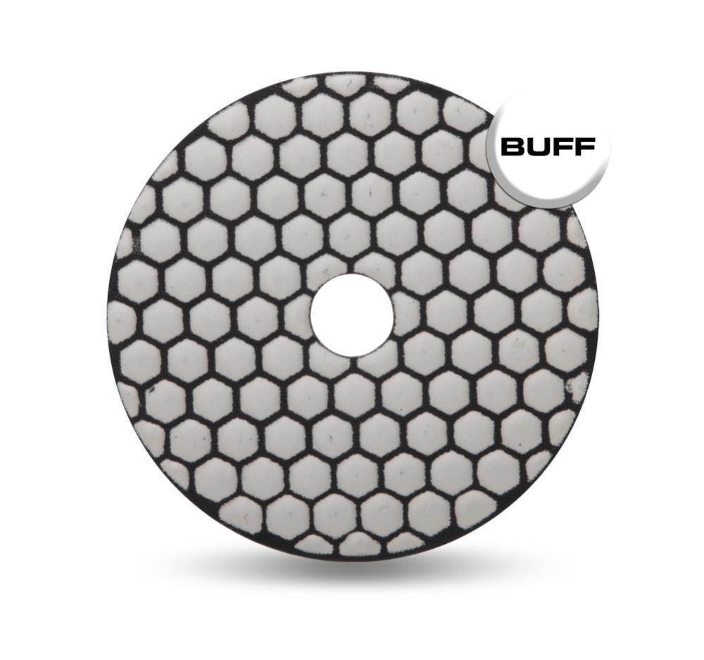 Rubi Tools Resin Dry Polishing Pad Final Buff 4 In. (white) - Ascmtools