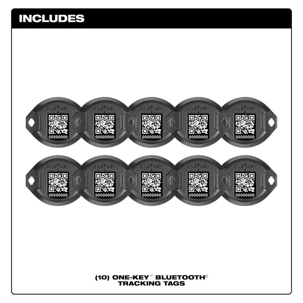 Milwaukee ONE-KEY Bluetooth Tracking Tag 10pk - Ascmtools