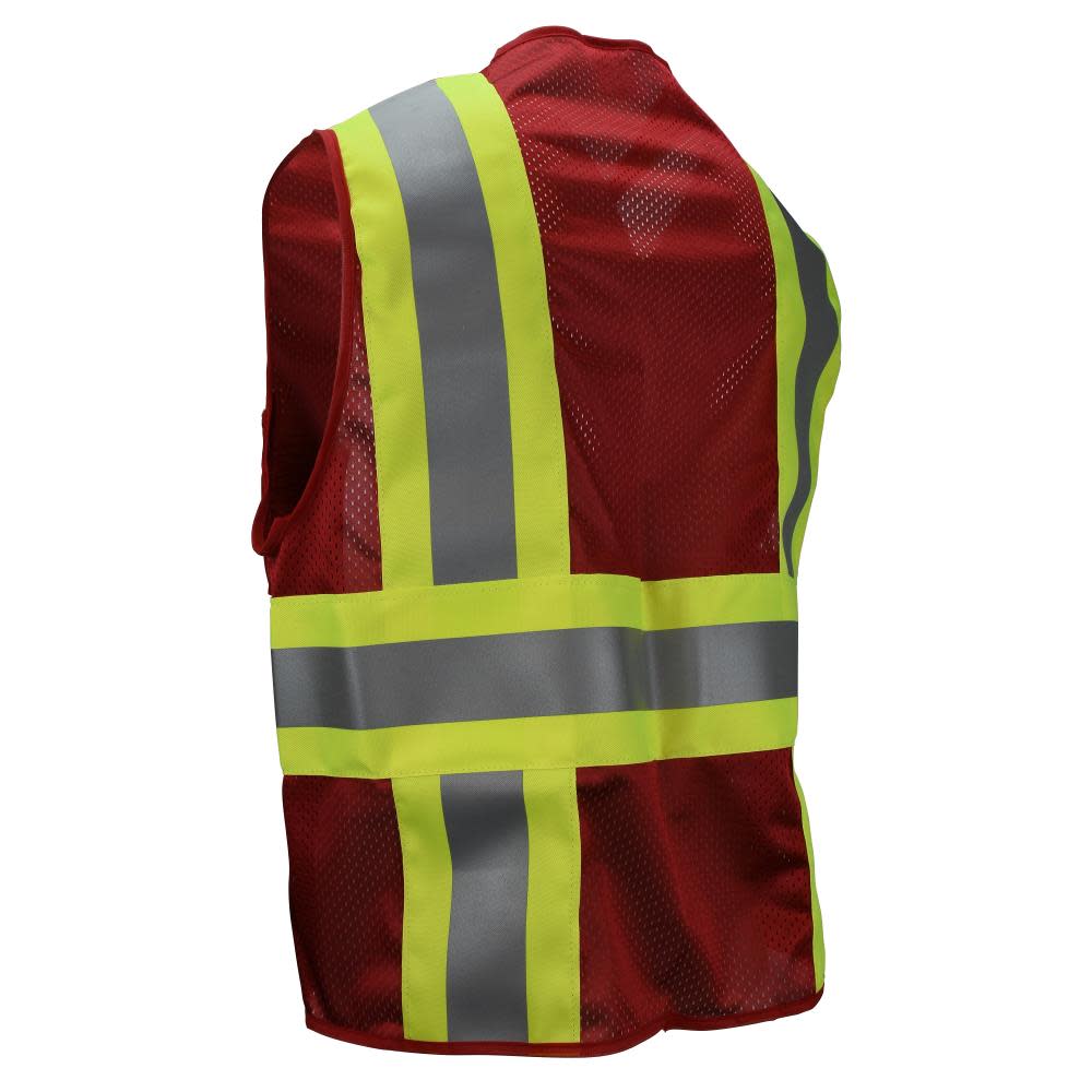 Radians Safety Vest Custom Type O Class 1 Red Medium - Ascmtools