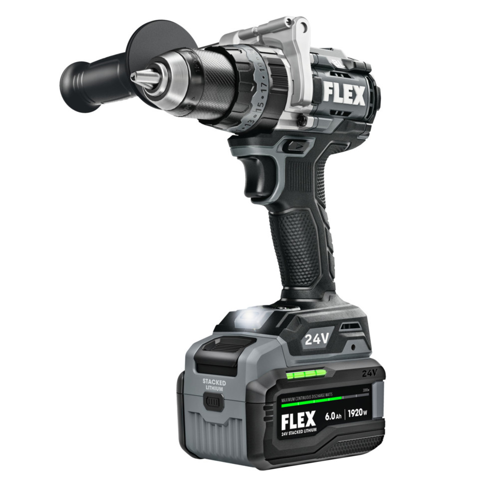 FLEX 24V Hammer Drill 1/2″ Kit - Ascmtools
