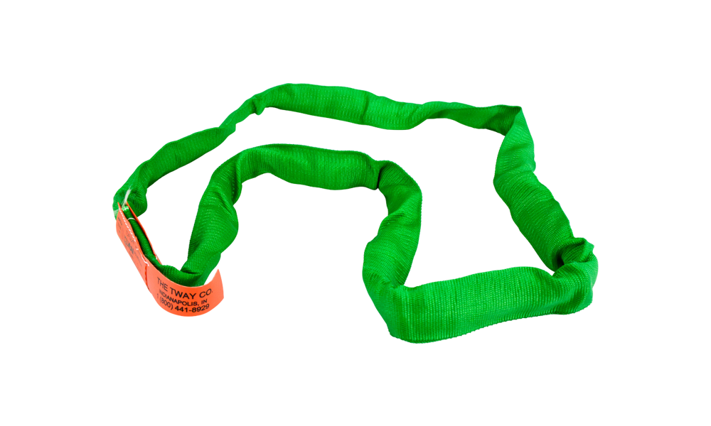 Lift-All 8 Ft. Green Endless Tuflux Poly Roundsling - Ascmtools