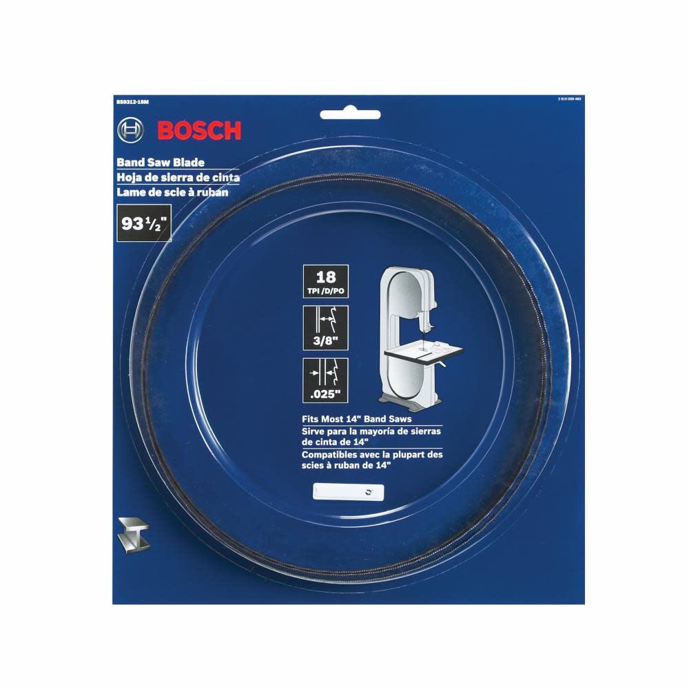 Bosch 93-1/2 In. 18 TPI Metal-Cutting Stationary Band Saw Blade - Ascmtools