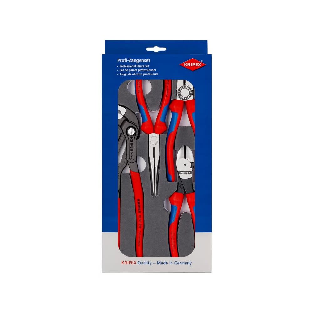 Knipex Basic Pliers Set in Foam Tray 4pc - Ascmtools