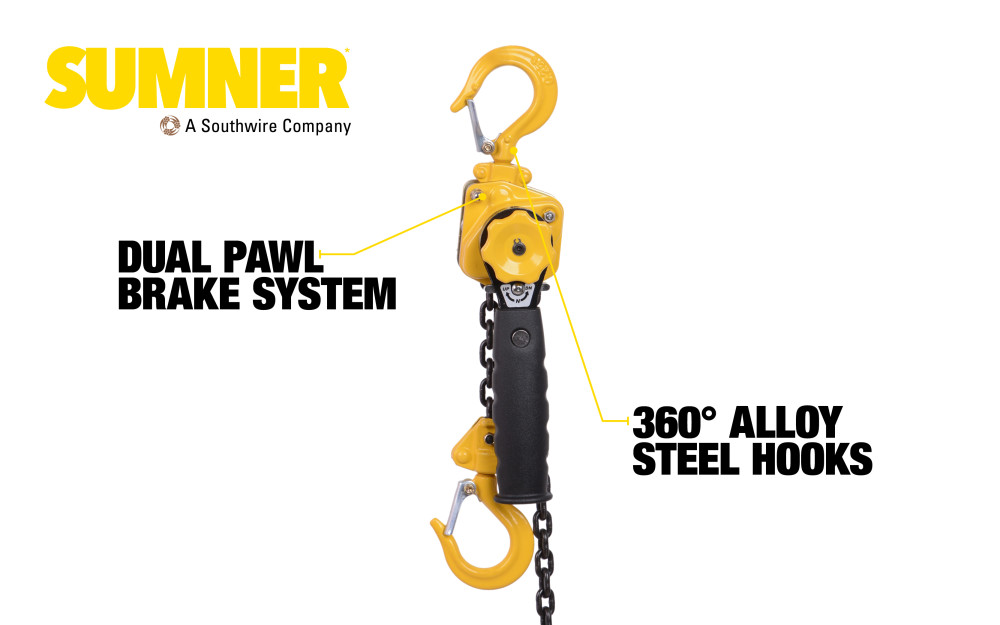 Sumner Lever Hoist 1/4 Ton with 5′ Chain Fall - Ascmtools