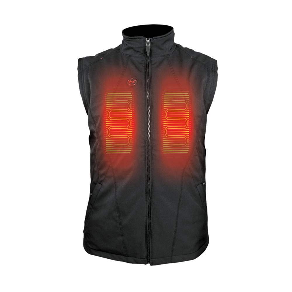 Mobile Warming 12V Dual Power Heated Vest Mens Black Large - Ascmtools