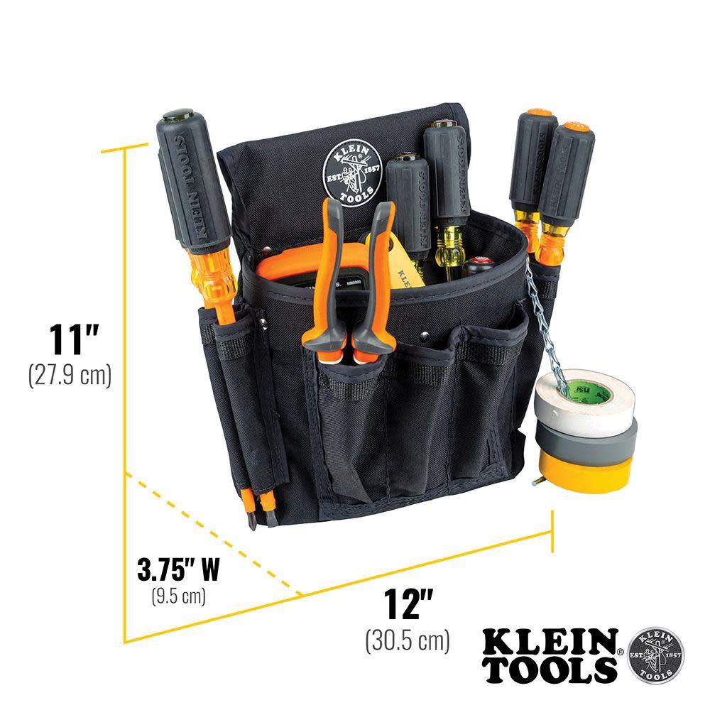 Klein Tools PowerLine 18 Pocket Tool Pouch - Ascmtools