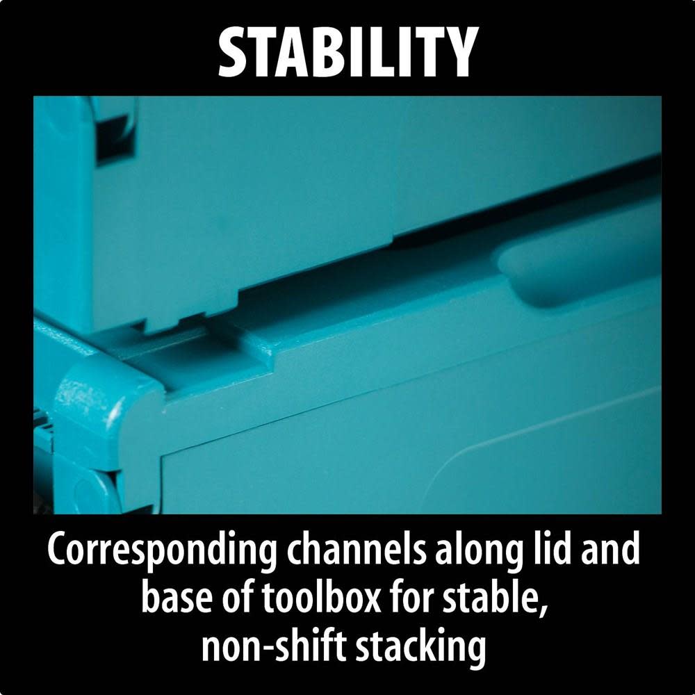 Makita 12-1/2 in. x 15-1/2 in. x 11-5/8 in. X-Large Interlocking Case - Ascmtools