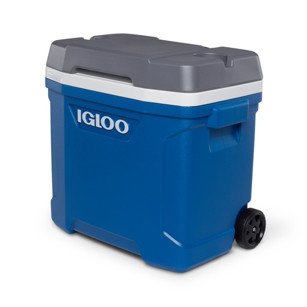 Igloo Latitude 30 Roller Hard Cooler Indigo Blue/Meteorite 30qt - Ascmtools