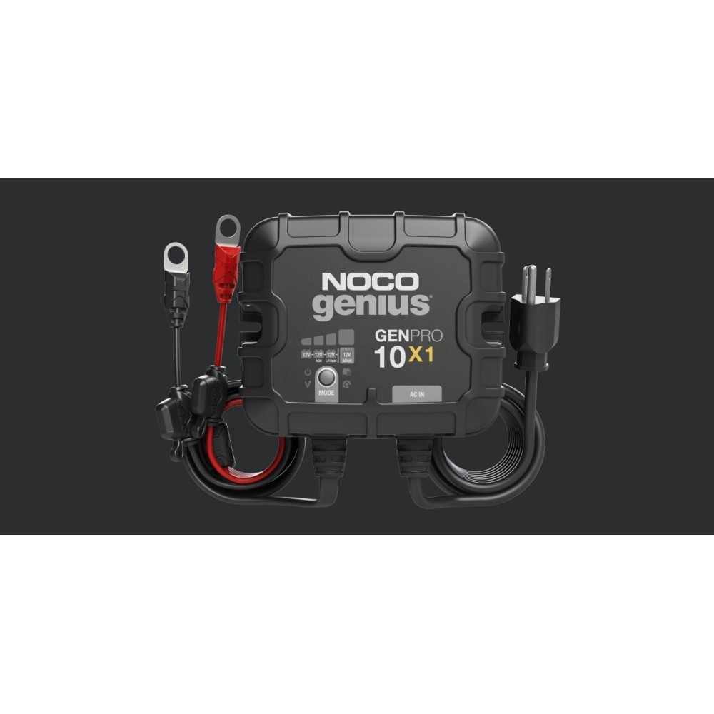Noco Battery Charger 12V 10A Fully Automatic Waterproof On Board - Ascmtools