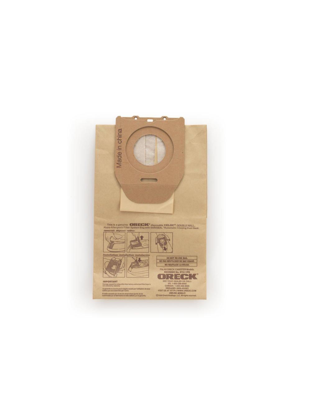 Oreck Dutchtech Canister Vacuum Cleaner Bags - Ascmtools