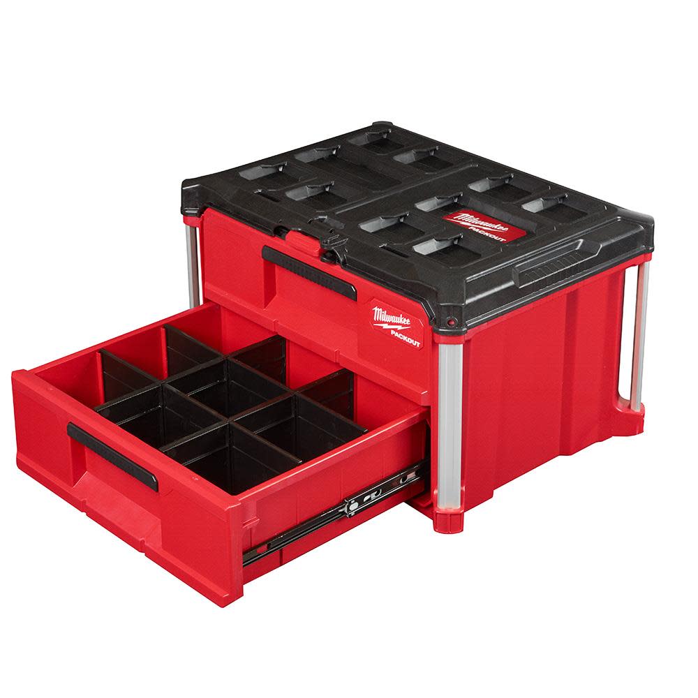 Milwaukee PACKOUT Drawers Tool Box 2 Drawer Bundle - Ascmtools