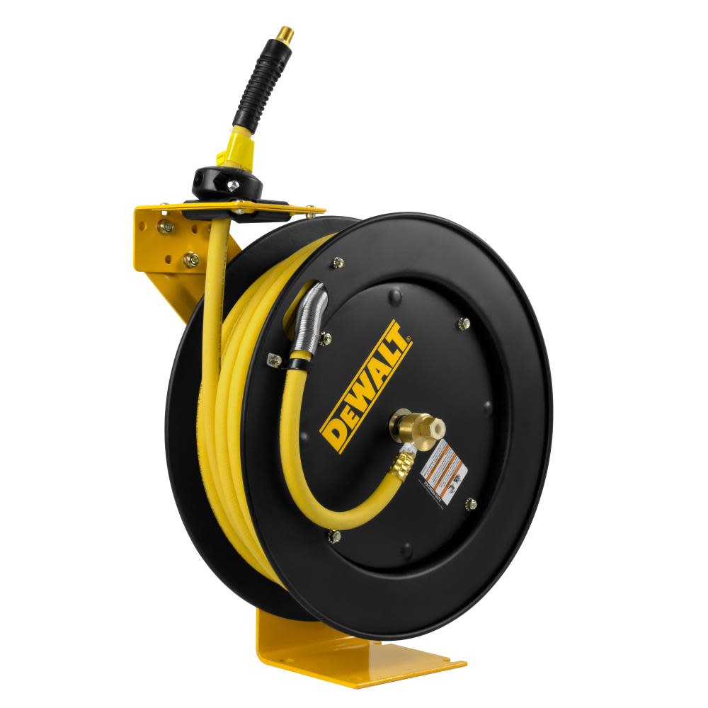 DEWALT 3/8 in. x 50 ft. Single Arm Auto Retracting Air Hose Reel - Ascmtools
