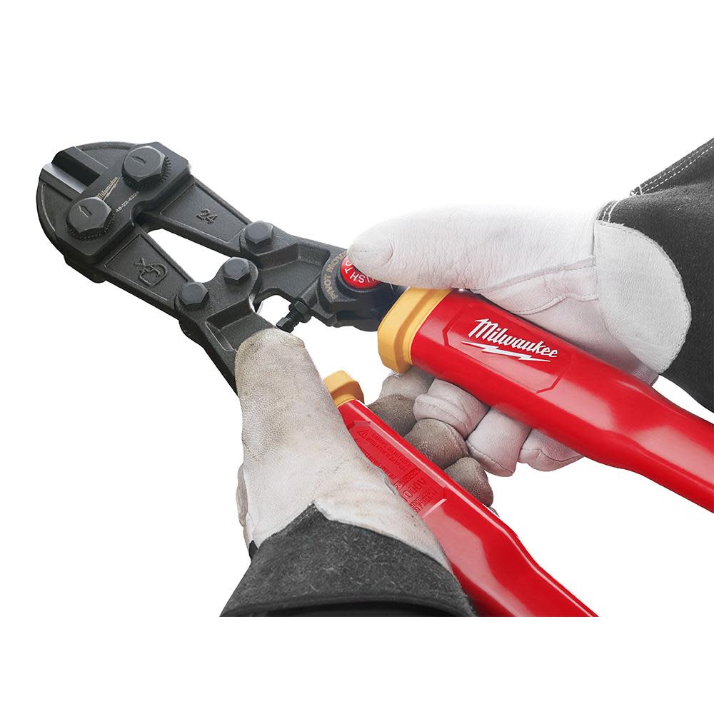 Milwaukee 24 in. Fiberglass Bolt Cutters with PIVOTMOVE Rotating Handles - Ascmtools
