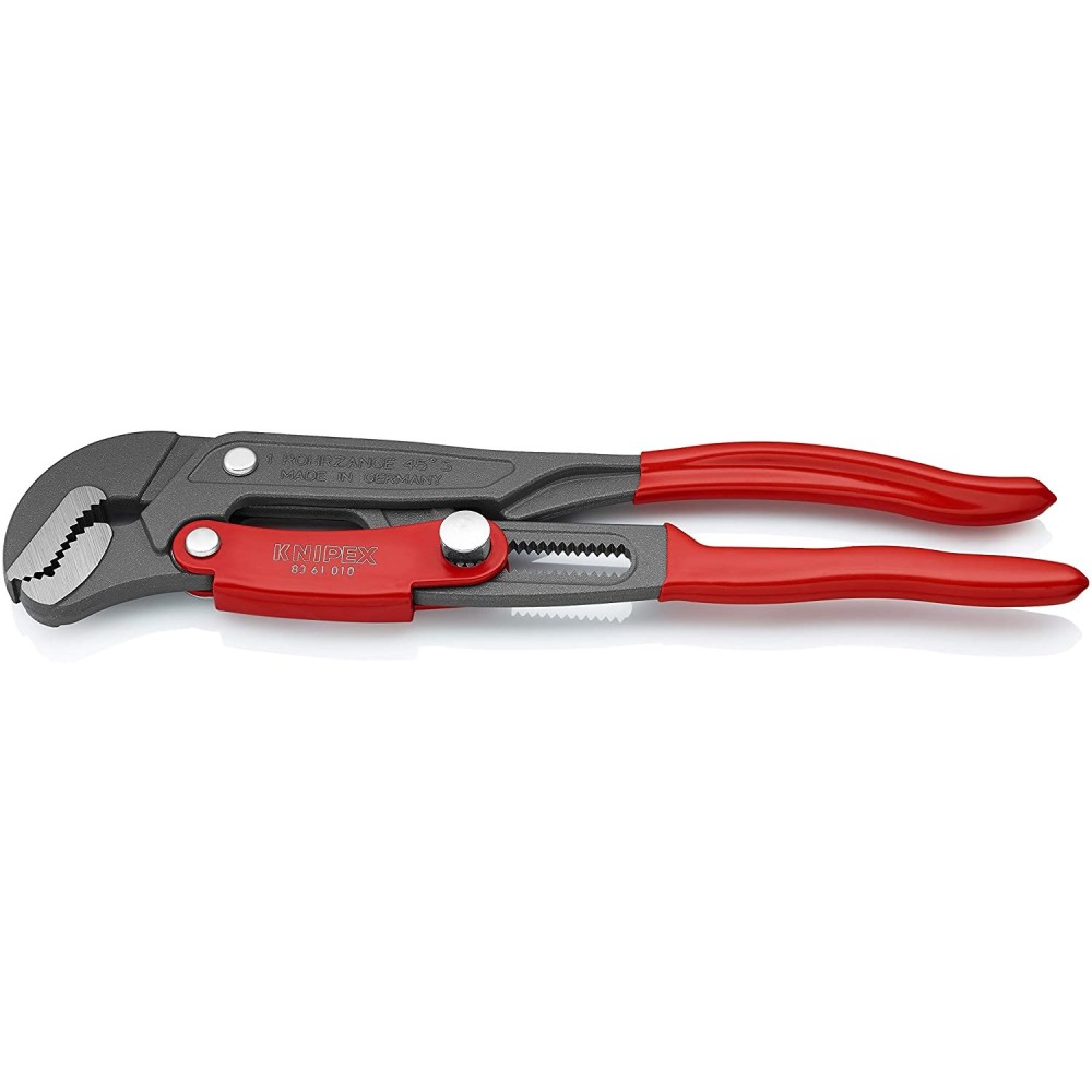 Knipex Pipe Wrench S Type Plastic Handle 330 mm Swedish Pattern - Ascmtools