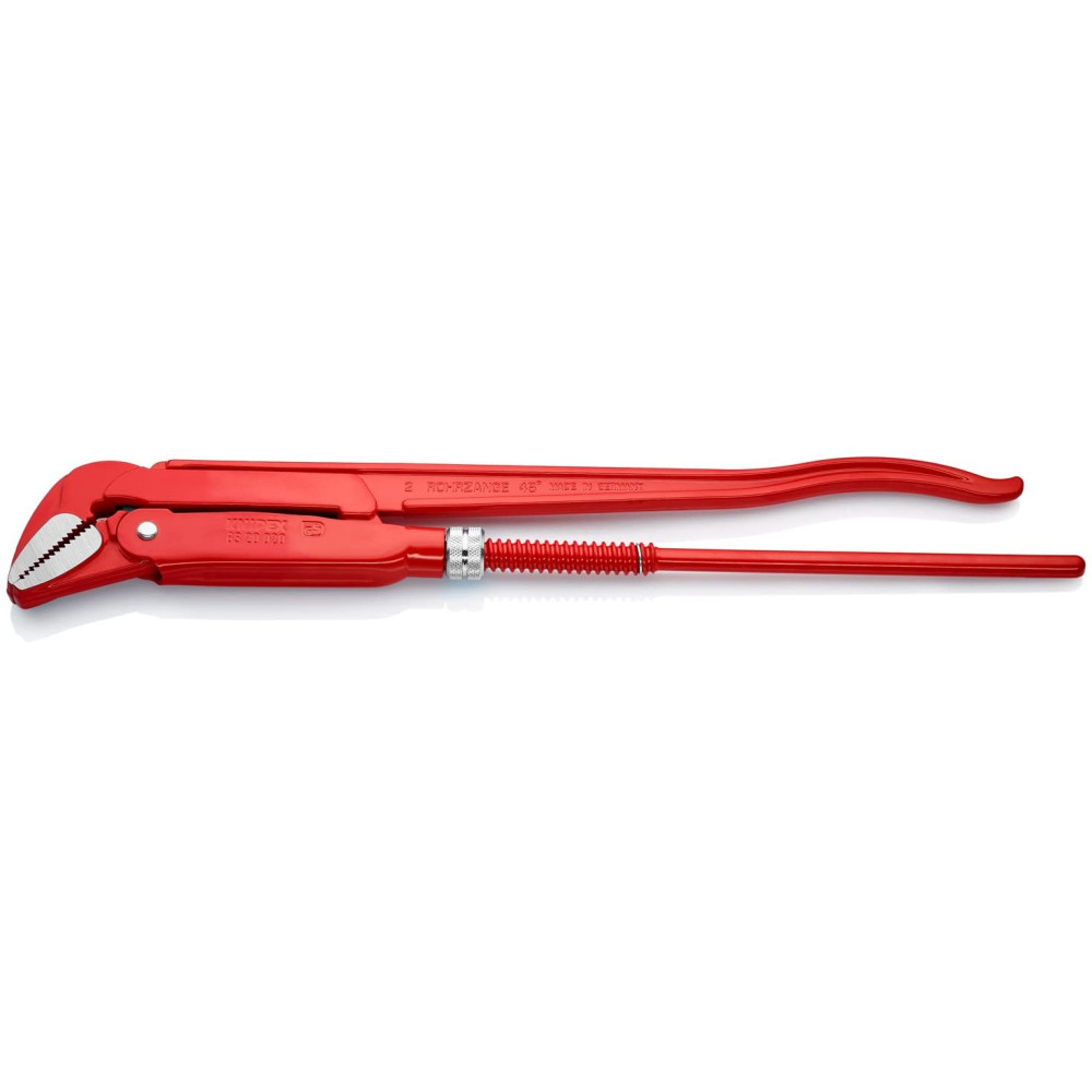 Knipex Pipe Wrench 45 Degree Angled 570 mm Swedish Pattern - Ascmtools