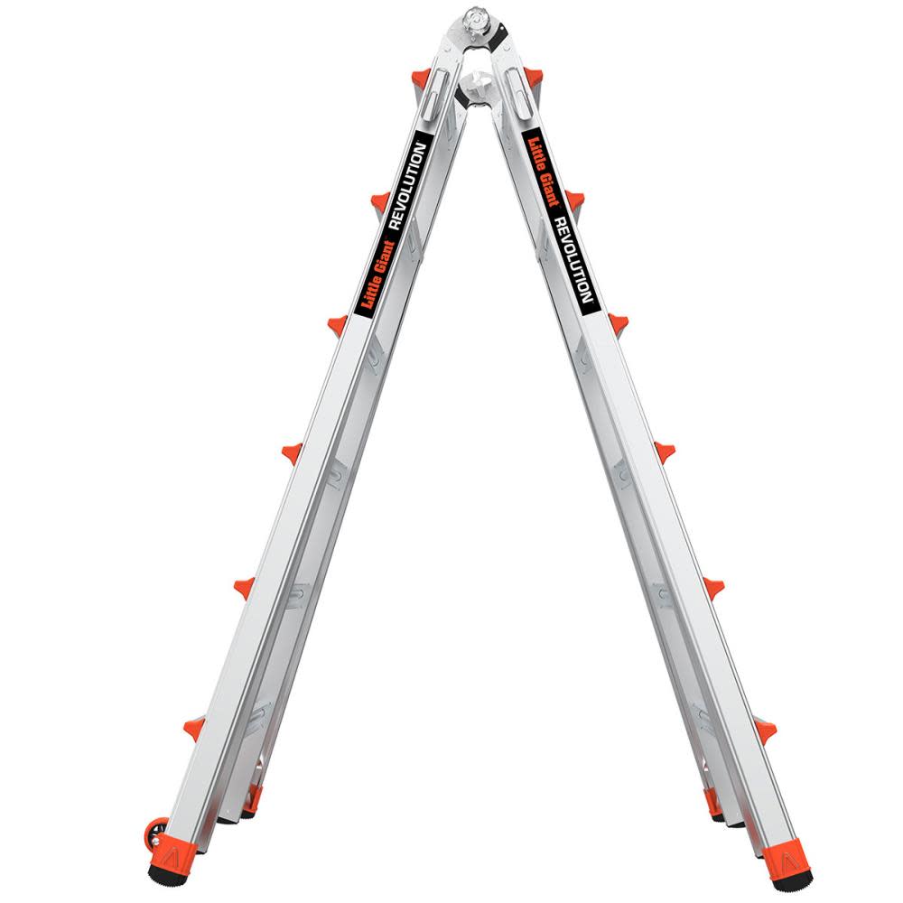 Little Giant Safety Revolution M26 Aluminum Type 1A Telescoping Multi-Position Ladder - Ascmtools