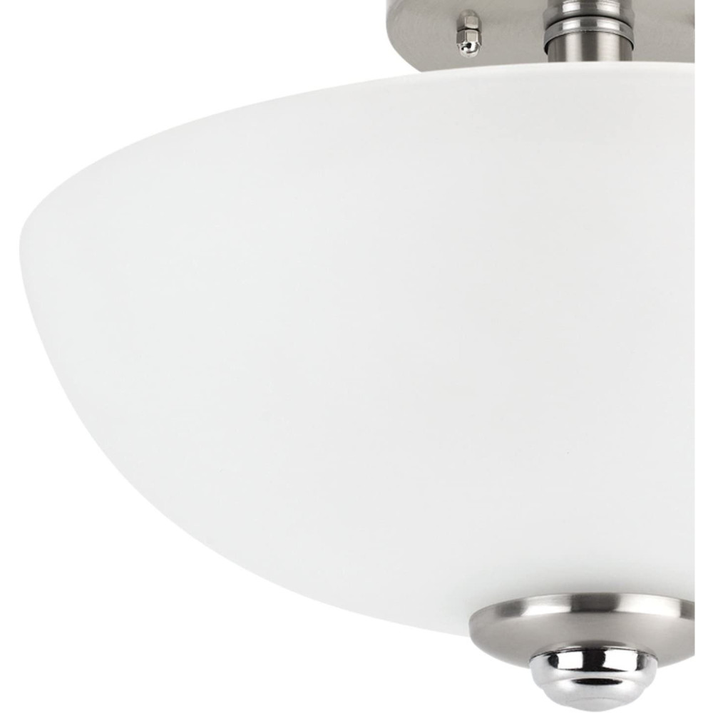 Globe Electric Hudson Ceiling Light Brushed Nickel 60W E26 - Ascmtools