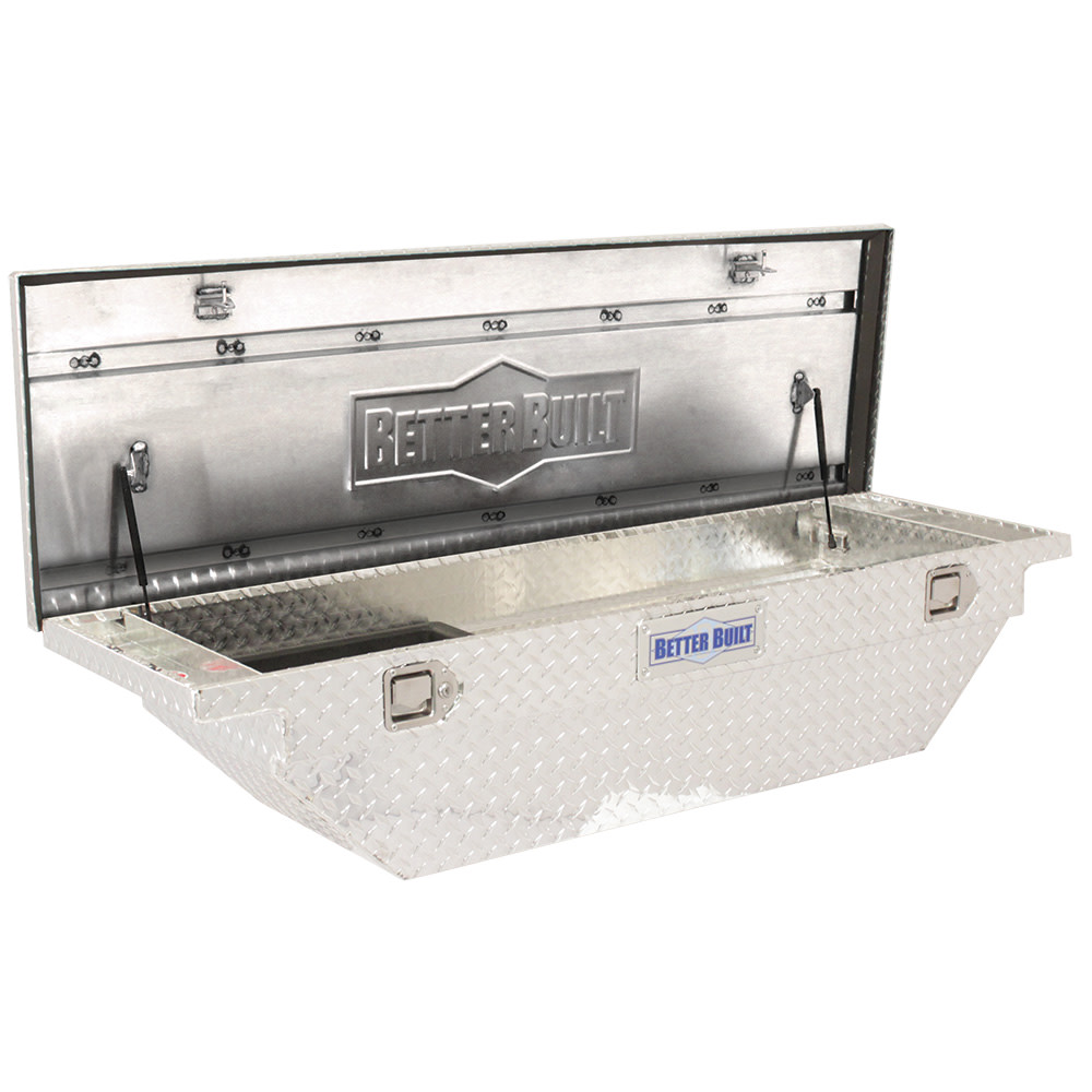 Better Built 61.5″ Crown Saddle Truck Tool Box LOW PROFILE WEDGE BRITE - Ascmtools