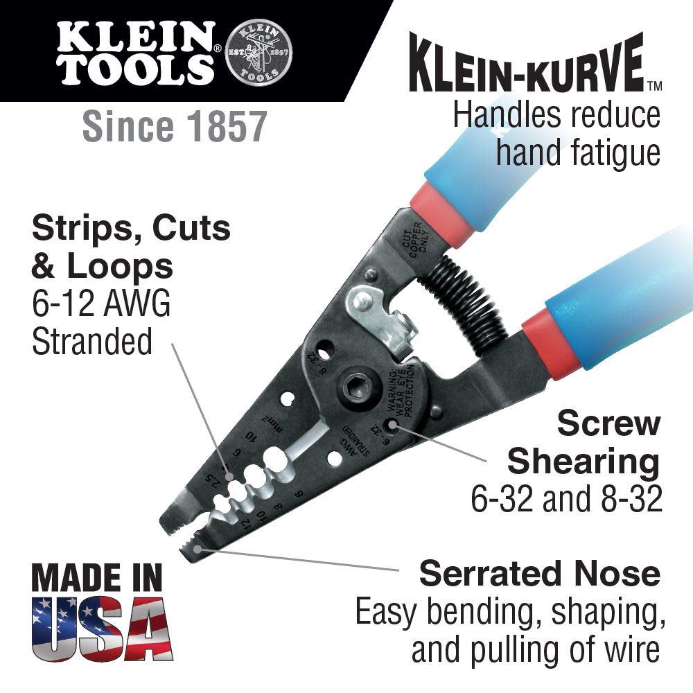 Klein Tools Klein-Kurve Wire Stripper/Cutter - Ascmtools