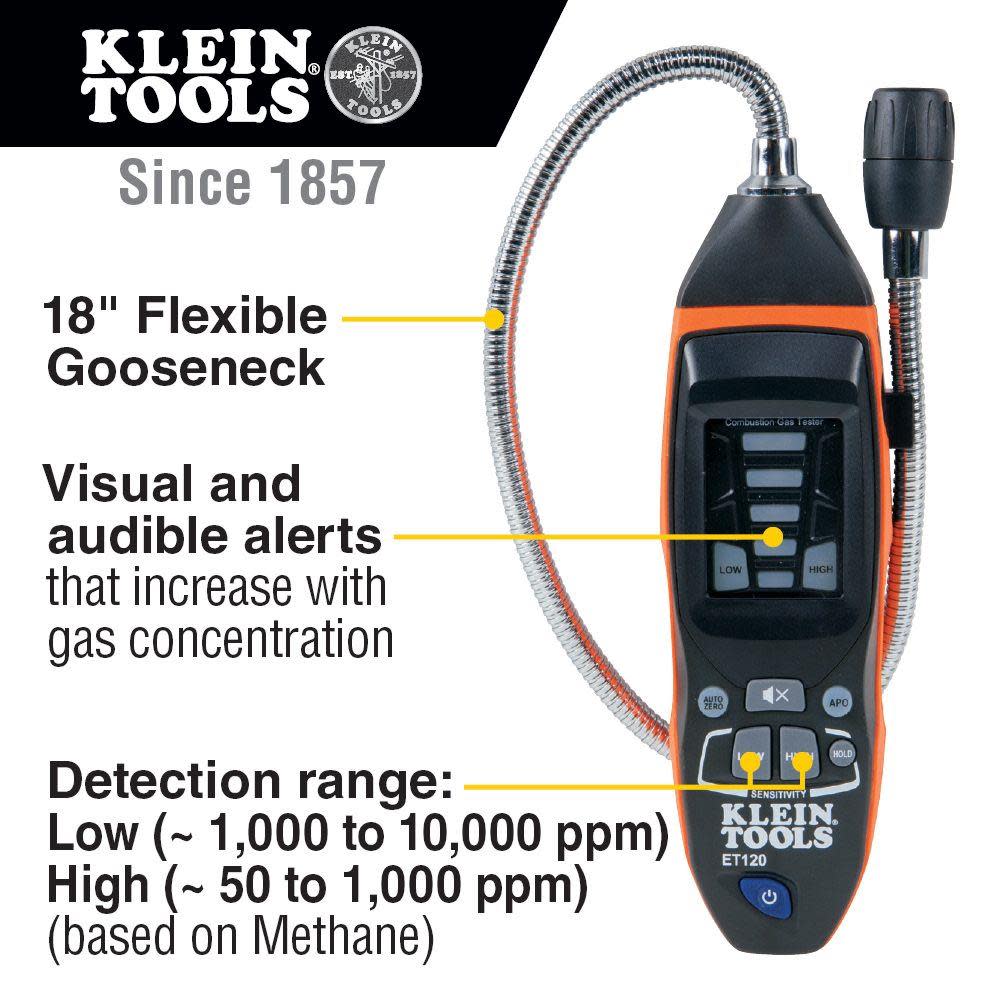 Klein Tools Combustible Gas Leak Detector - Ascmtools