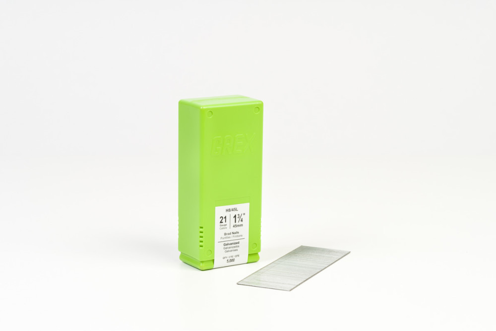 Grex Power Tools 1 3/4″ 21 Gauge Brad Nails Galvanized 5000qty - Ascmtools