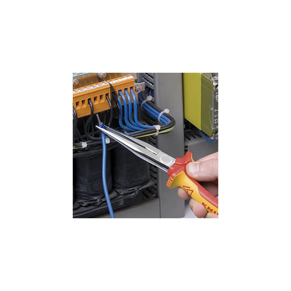 Knipex Long Nose Pliers 200 mm 1000V Insulated - Ascmtools
