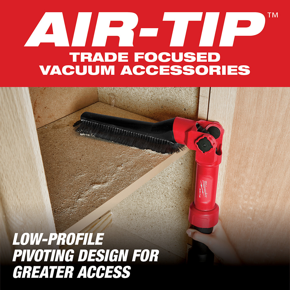 Milwaukee AIR-TIP Low-Profile Pivoting Brush Tool - Ascmtools