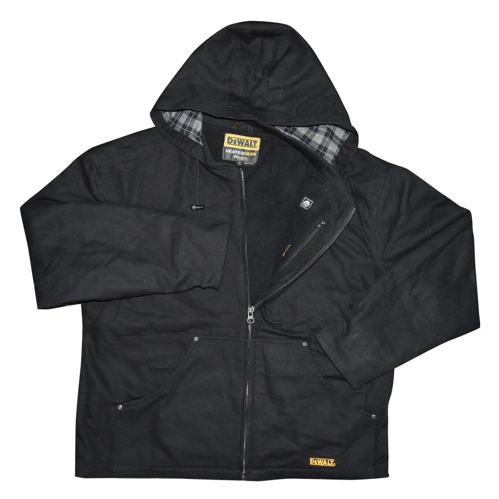 DEWALT Heavy Duty Heated Kit Black Work Jacket Small - Ascmtools