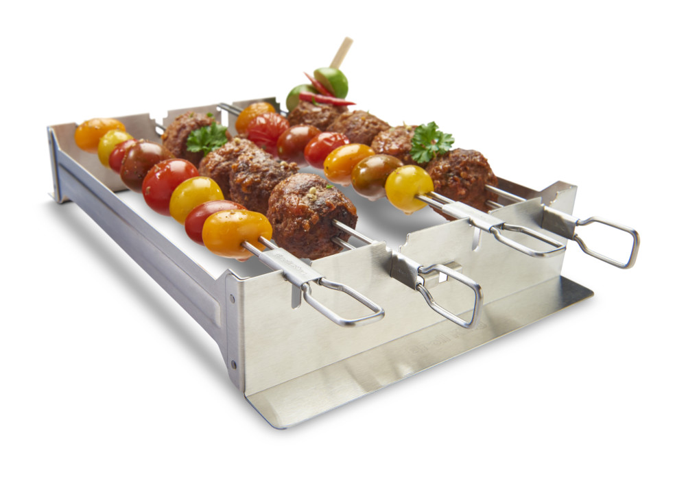 Broil King Stainless Steel Narrow Kebab Rack - Ascmtools