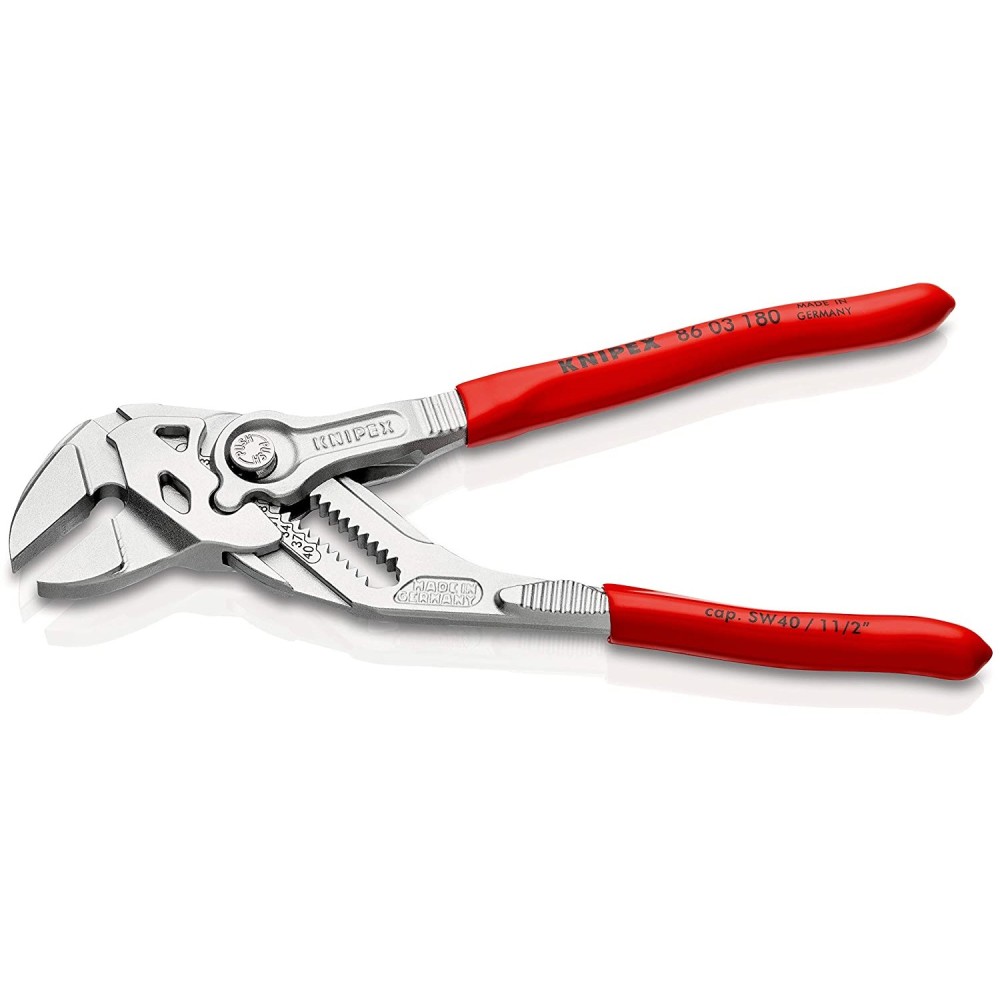 Knipex Pliers Wrench Chrome Plated 180mm - Ascmtools
