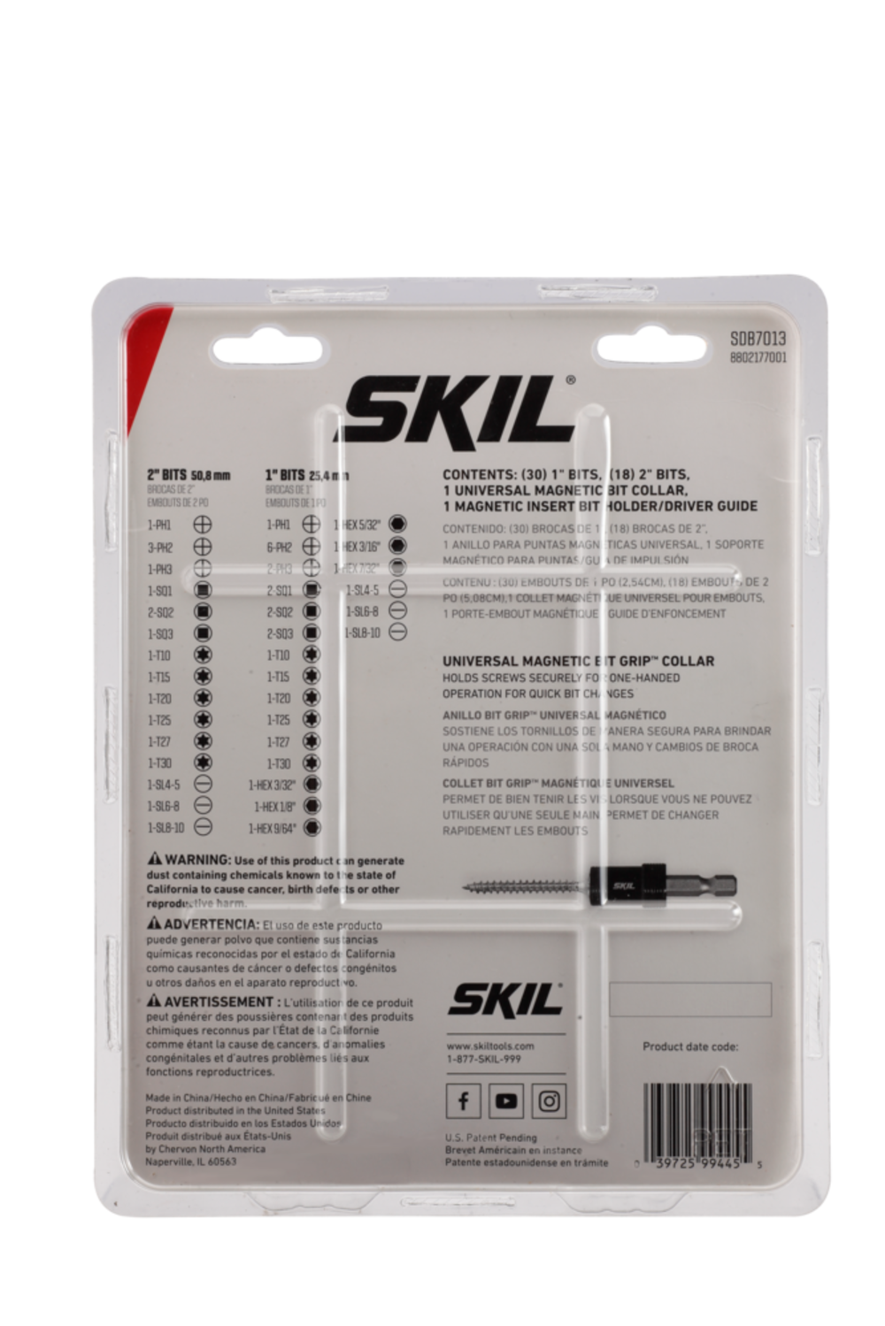 SKIL Screw Driving Bit Kit 50pc - Ascmtools