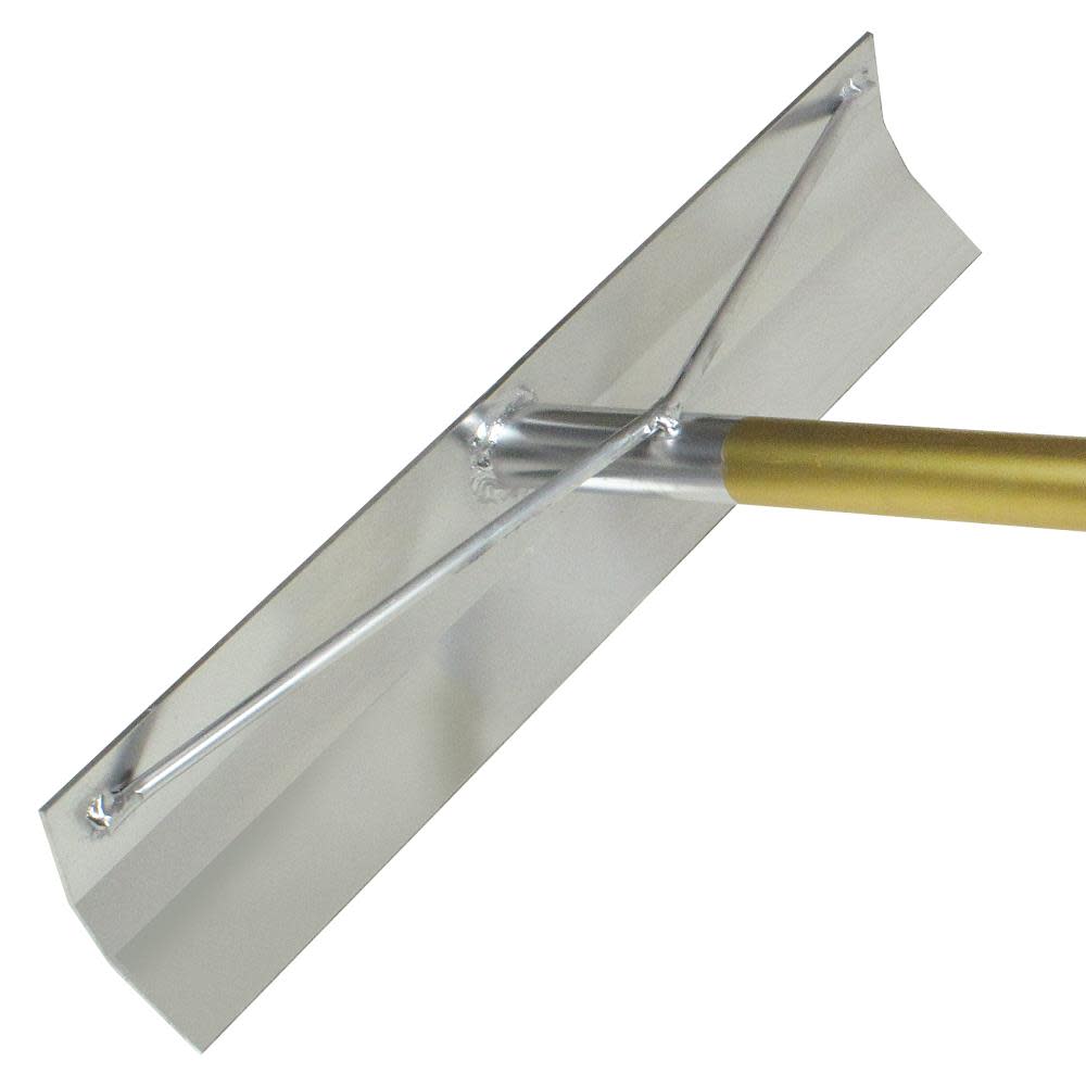 Kraft Tool Co 19-1/2 In. x 4 In. Gold Standard Aluminum Concrete Placer - Ascmtools