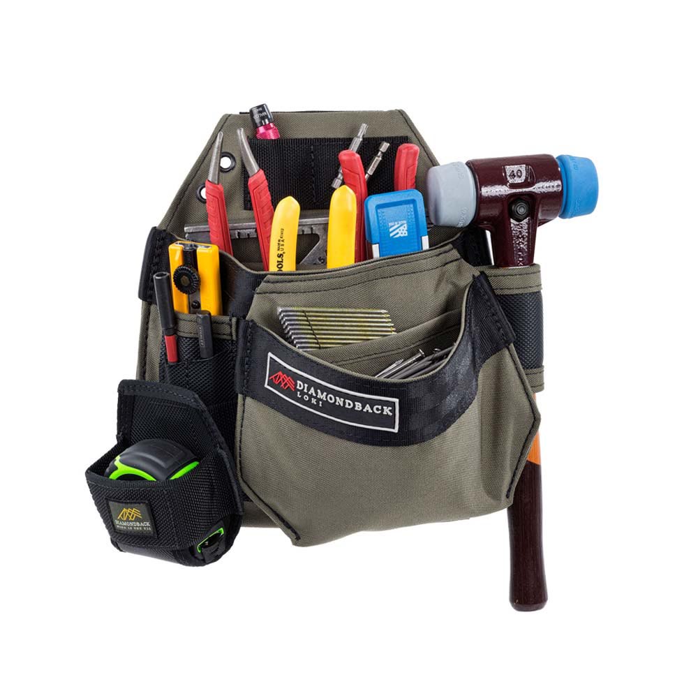 Diamondback Toolbelts Ranger Green Left Side Loki Tool Pouch - Ascmtools