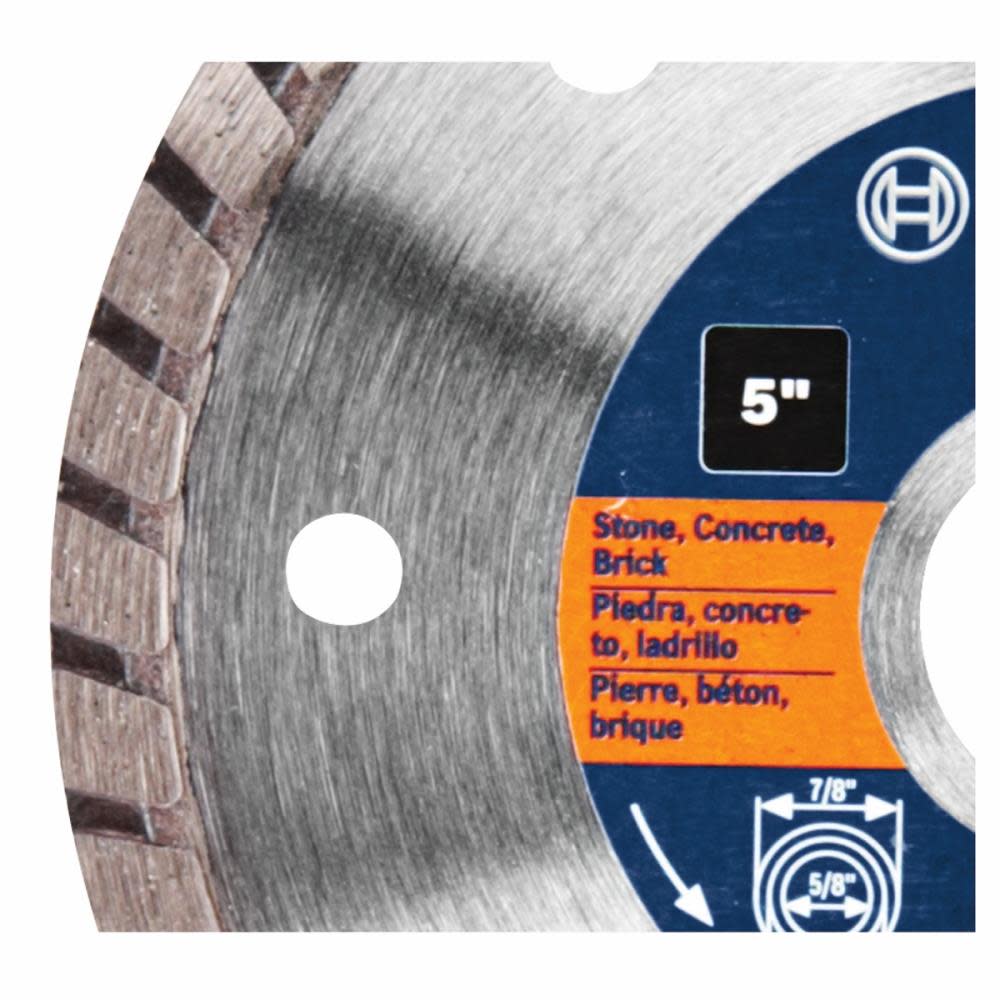Bosch 5″ Premium Turbo Rim Diamond Blade for Smooth Cuts - Ascmtools