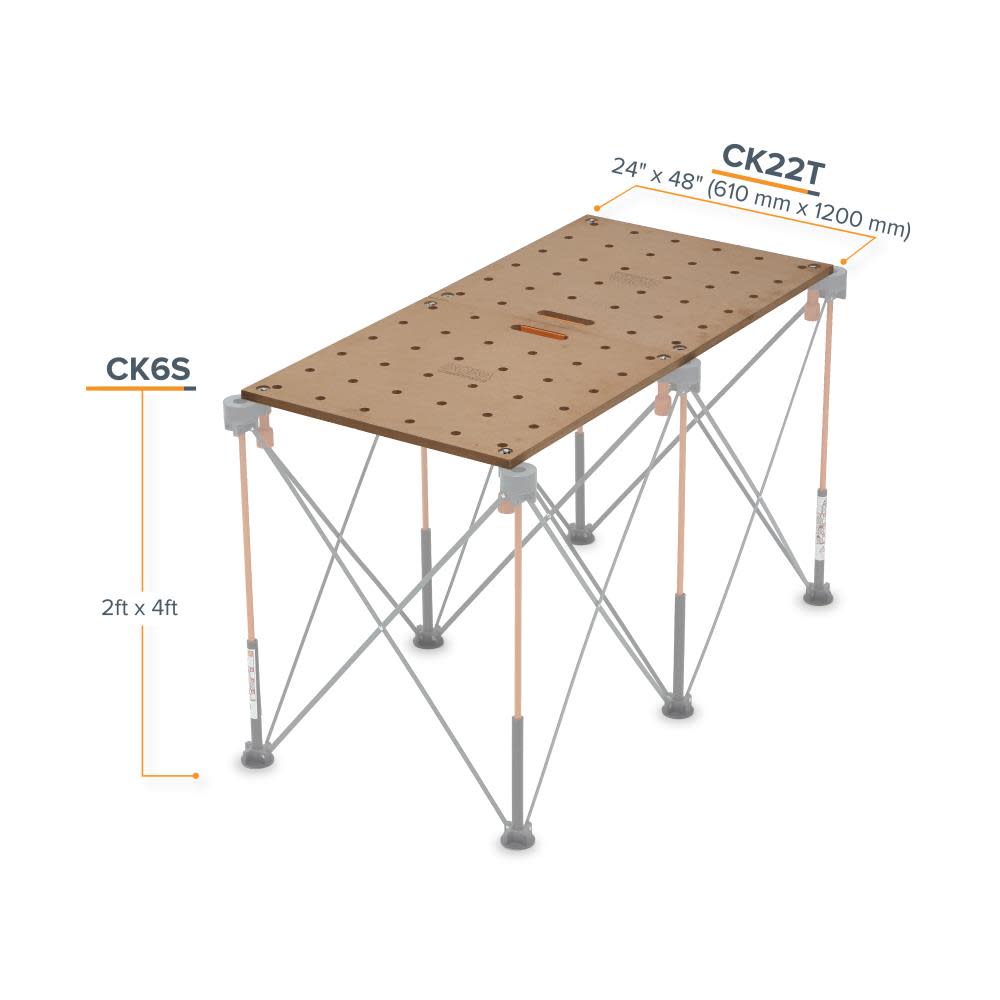 Bora Portamate Centipede 4′ x 6′ Unit with Table Top 3pk and Carry Bag 3pk Bundle - Ascmtools
