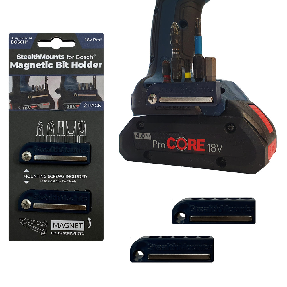 Stealthmounts BLUE Bit Holder for Bosch 2pk - Ascmtools
