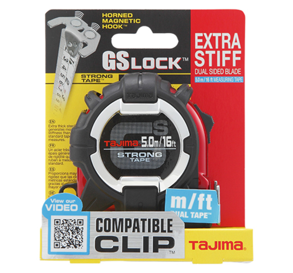 Tajima GS LOCK Measuring Tape 16′ x 1″ - Ascmtools