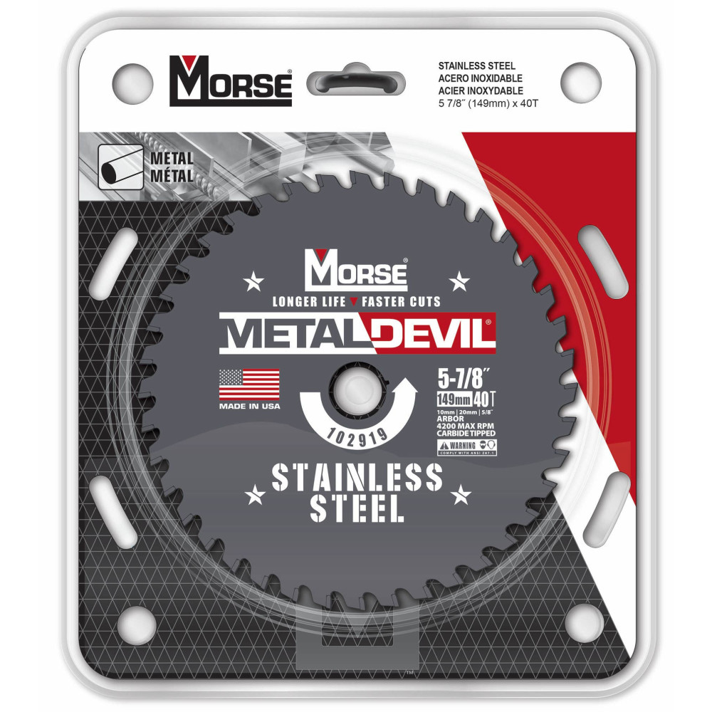 MK Morse 5 7/8″ 40 Tooth Stainless Steel Circular Saw Blade - Ascmtools