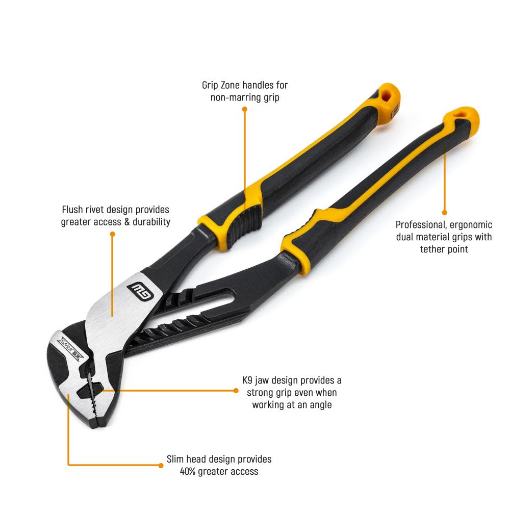 GEARWRENCH Pitbull Dual Material Mixed Plier 6 Piece Set - Ascmtools