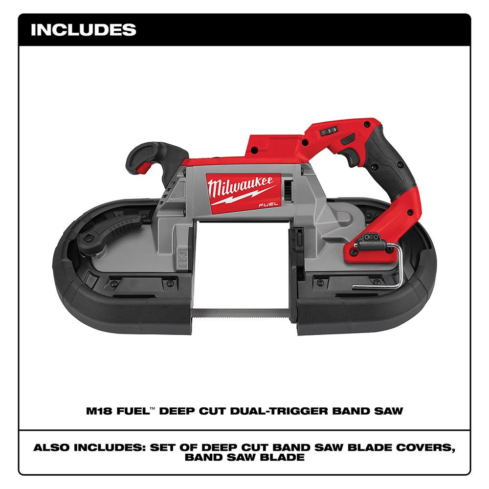 Milwaukee M18 FUEL Deep Cut Dual-Trigger Band Saw - Ascmtools