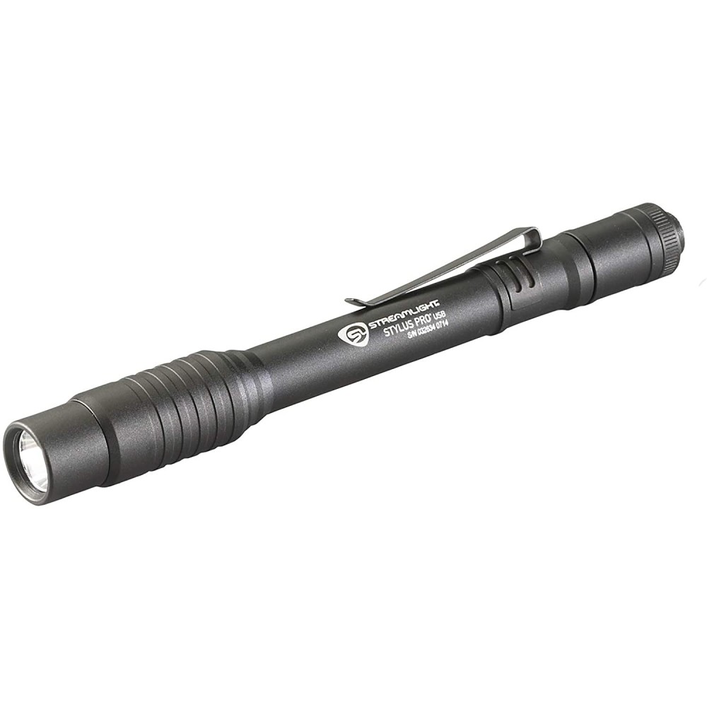 Streamlight Stylus Pro Black USB Rechargeable LED Penlight - Ascmtools