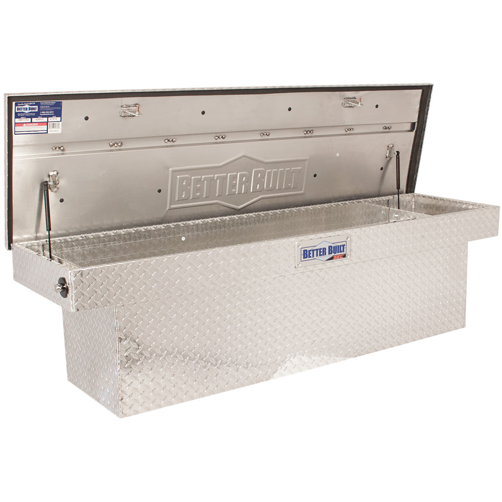 Better Built 69″ Push Button Saddle Truck Tool Box DEEP BRITE ALUMINUM - Ascmtools