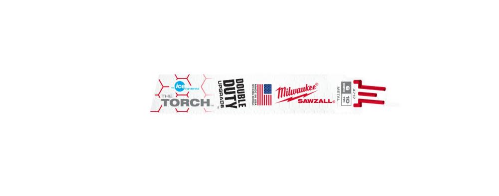 Milwaukee 6 in. 10 TPI THE TORCH Ice Hardened SAWZALL Blades 5PK - Ascmtools