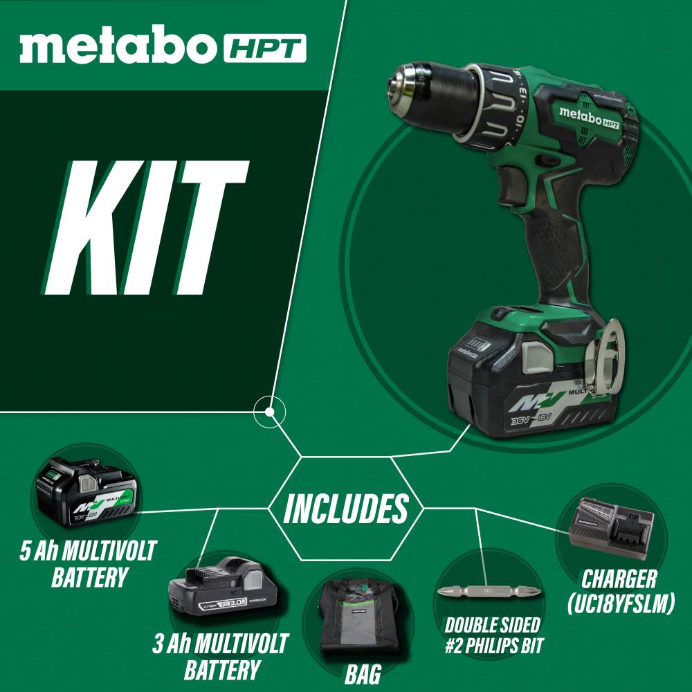 Metabo HPT 18V Brushless Hammer Drill - Ascmtools