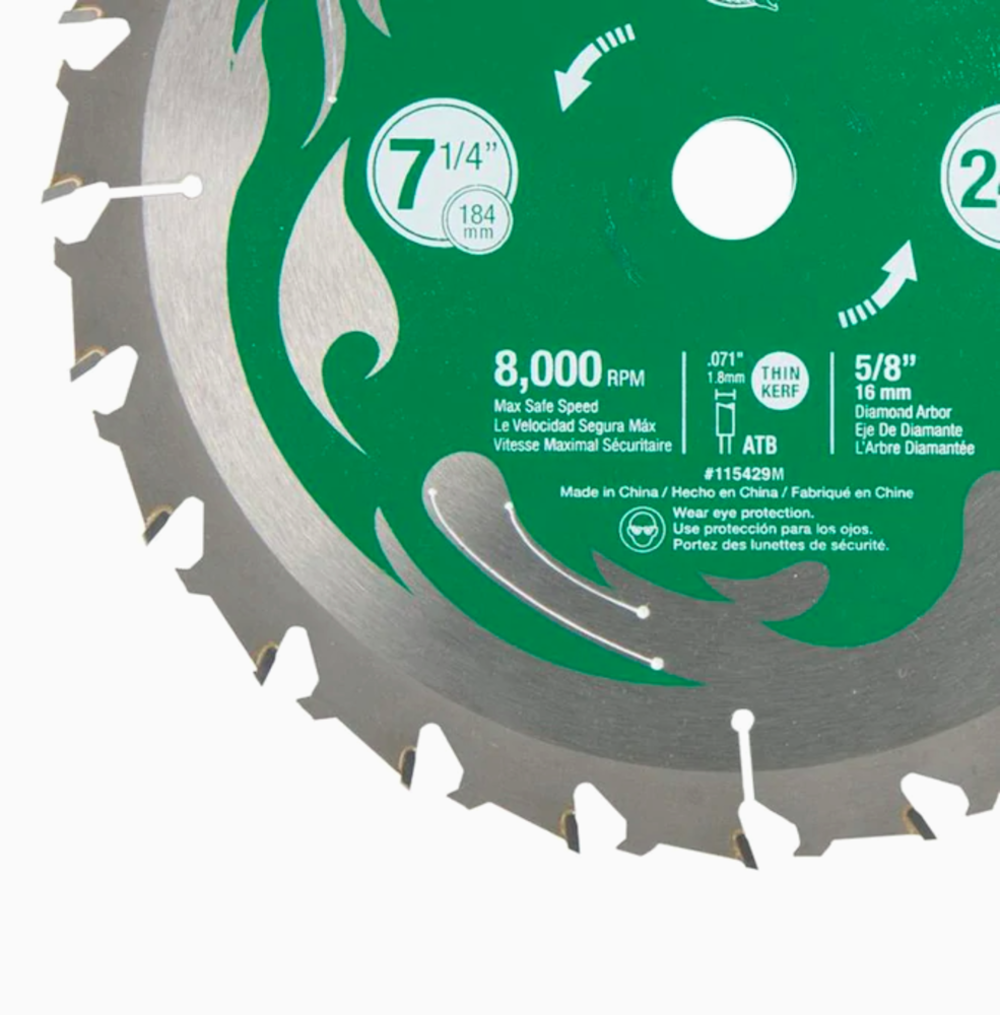 Metabo HPT Viper Saw Blade 71/4″ - Ascmtools